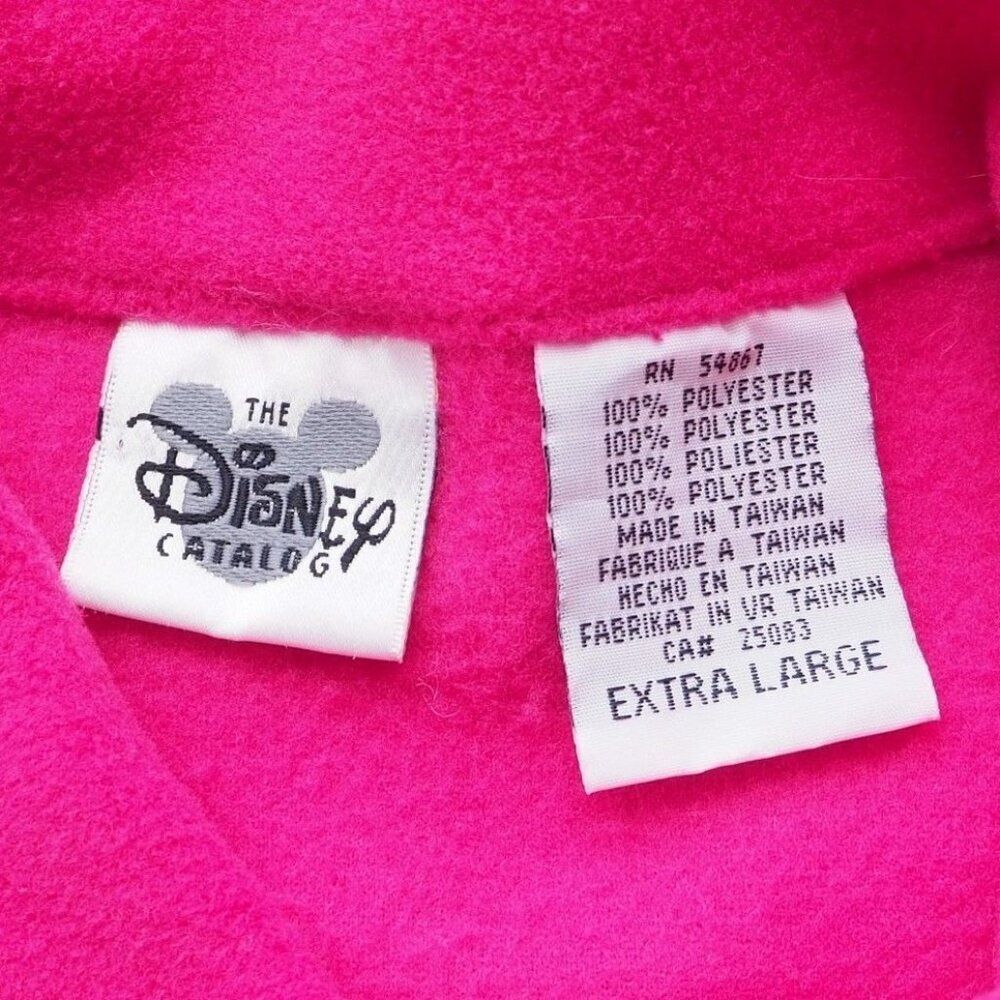 The Disney Catalog Vintage 90s Aristocrats Embroidered Fleece Pink Women's XL - Picture 7 of 8